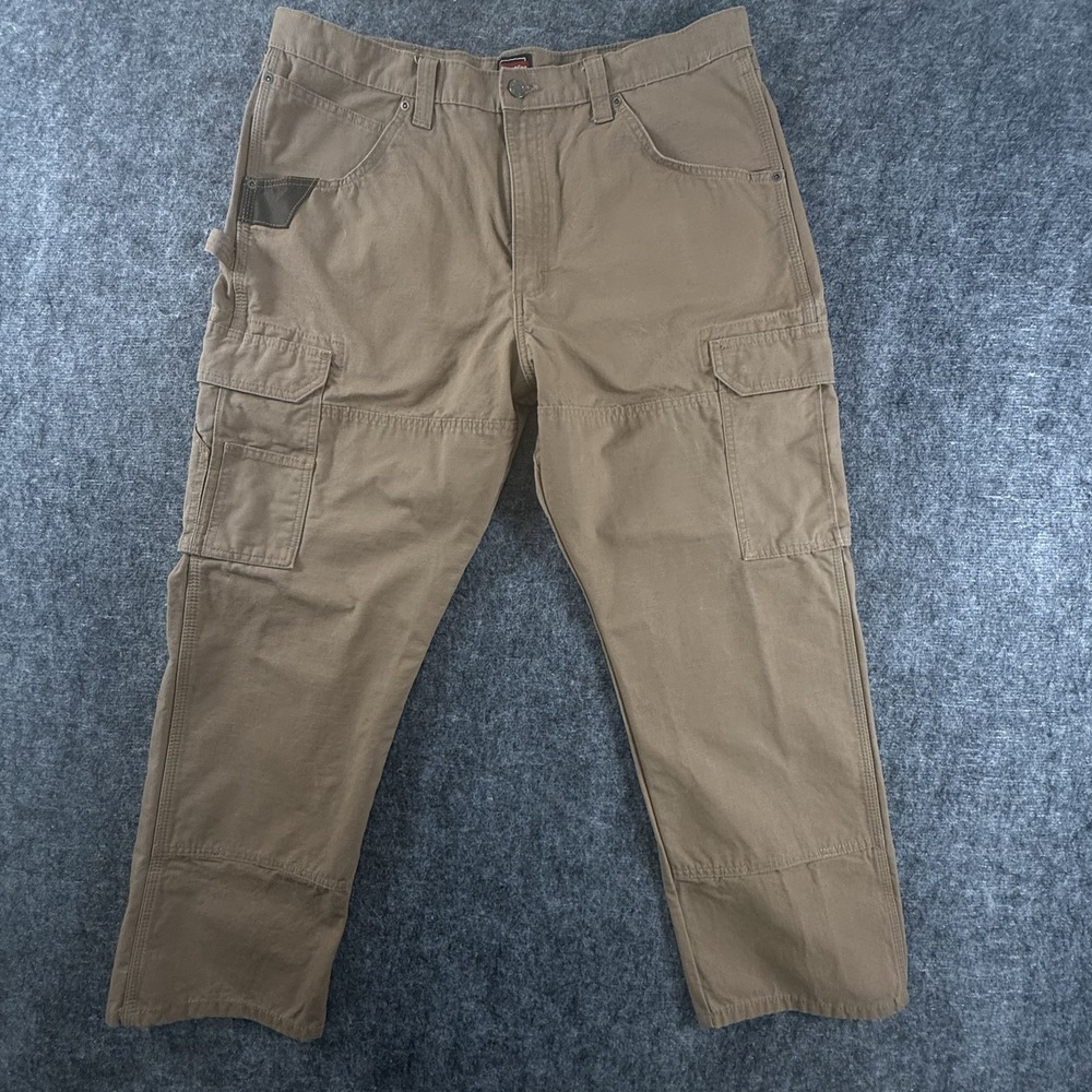 Wrangler Workwear Ranger Cargo Pants Mens 38x30 Rawhide Ripstop Utility
